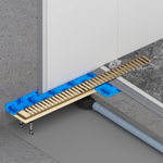Душевой лоток Drain System 800 DS230108/17 Золото матовое, с вставкой «Lines»
