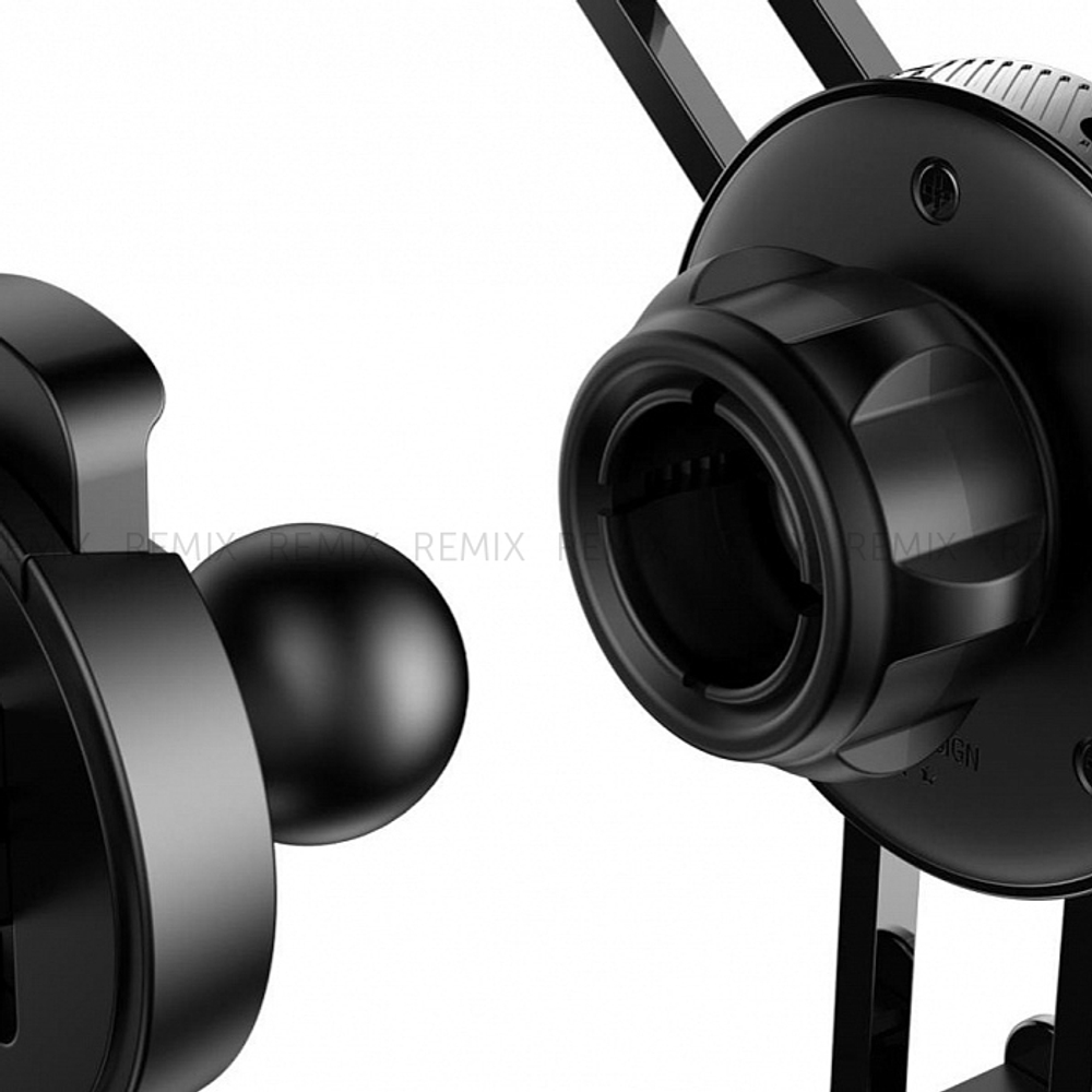 Автомобильный держатель Baseus YY Car Mount (SULYY-01) с проводом для iPhone (Black)