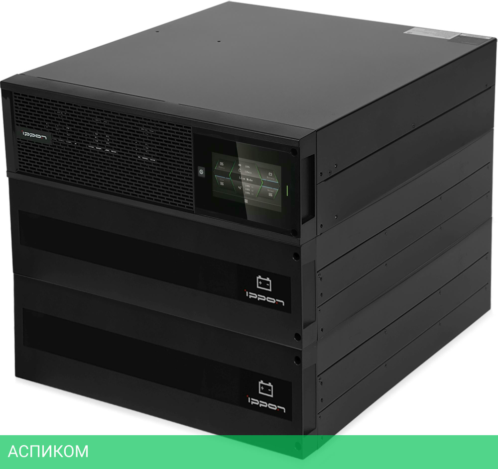 Источник бесперебойного питания Ippon Innova Unity RT 3-3 20K 20000Вт 20000ВА черный (1445985)