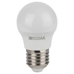 Лампа светодиодная Kodak LED P45-7W-865-E27 K 7Вт шар холодный дневной свет Е27 | Лампы cветодиодные Шар (G/P)
