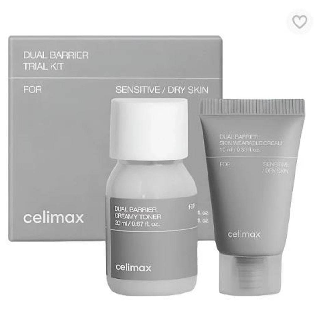 Celimax Набор миниатюр с комплексом церамидов Dual Barrier Trial Kit 20+10мл