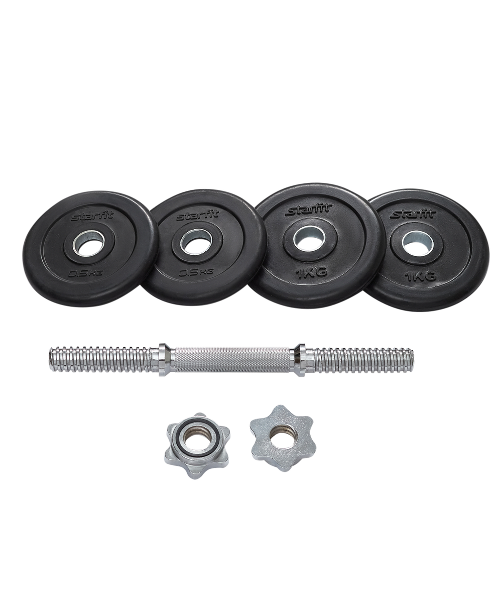 Гантель разборная обрезиненная в коробке DB-716, 4 кг