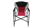 Кресло складное Хаусхальт ННС2/R арт.ННС2/R (2 шт в упаковке (каркас черный, ткань красная (винный))