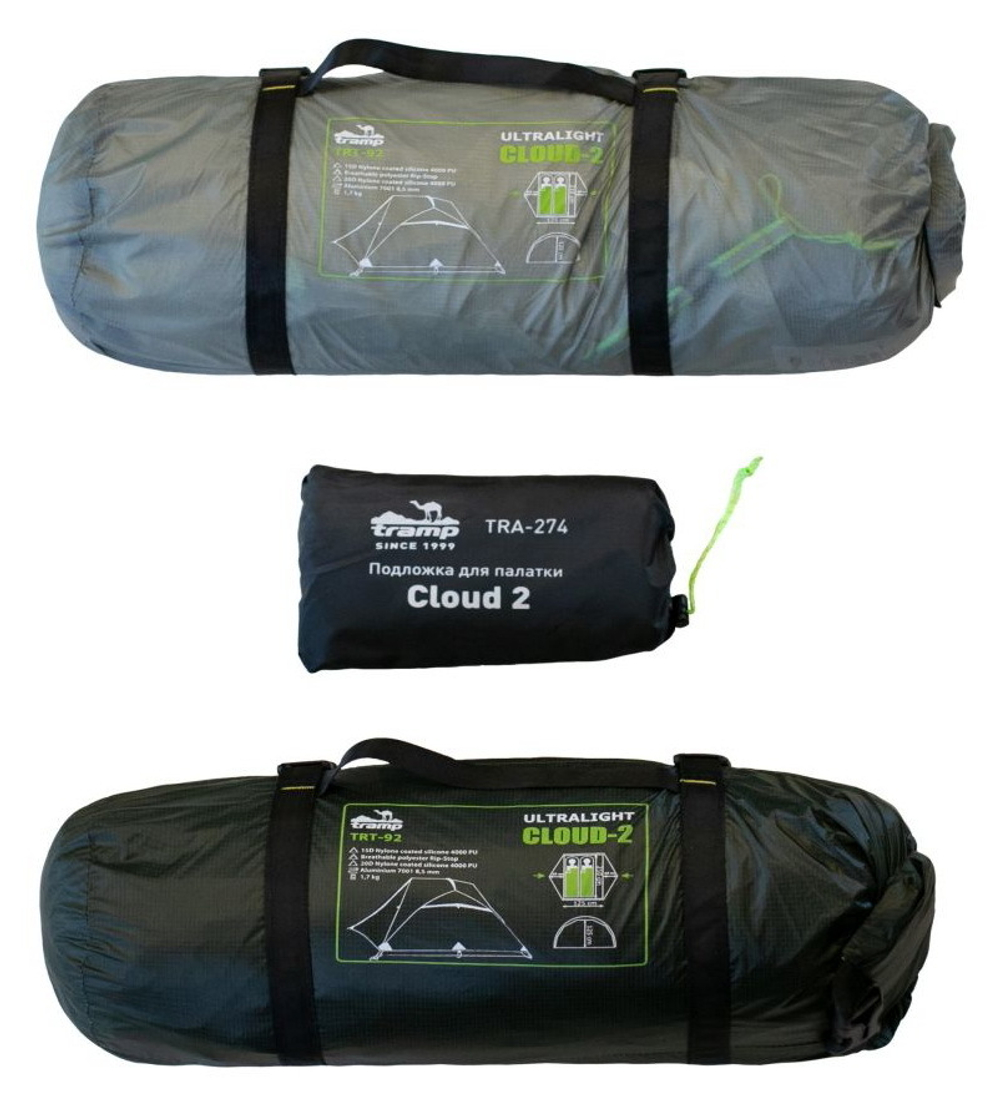 Ультралегкая палатка  Tramp Cloud 2 Si [TRT-92]