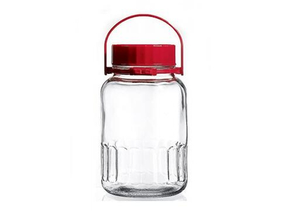 Банка 5,0л ХАРВЕСТ с пластм.красн.крышкой