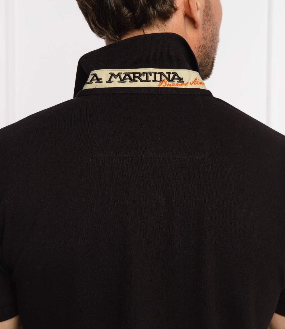 Поло Eduardo La Martina - черный(CCMP02 PK001)
