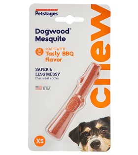 Petstages Игрушка для собак Mesquite Dogwood с ароматом барбекю 10см очень маленькая (31006)