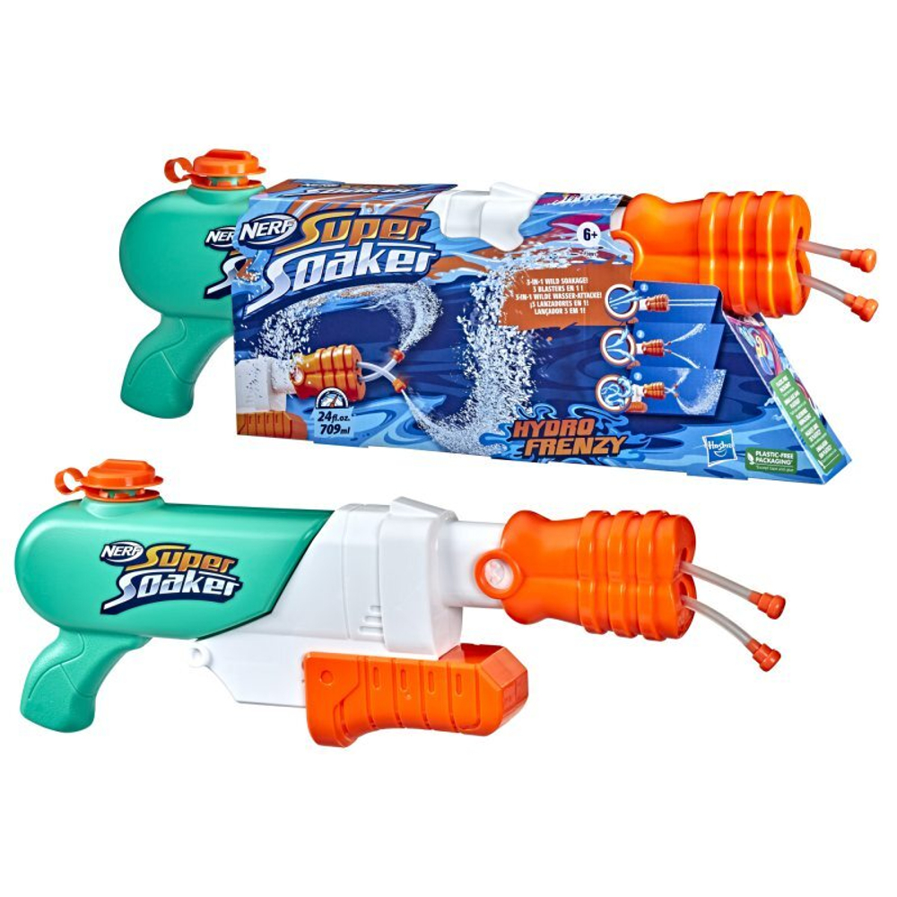 Hasbro NERF SUPER SOAKER - Hydro Frenzy 3in1 F3891 Water Launcher
