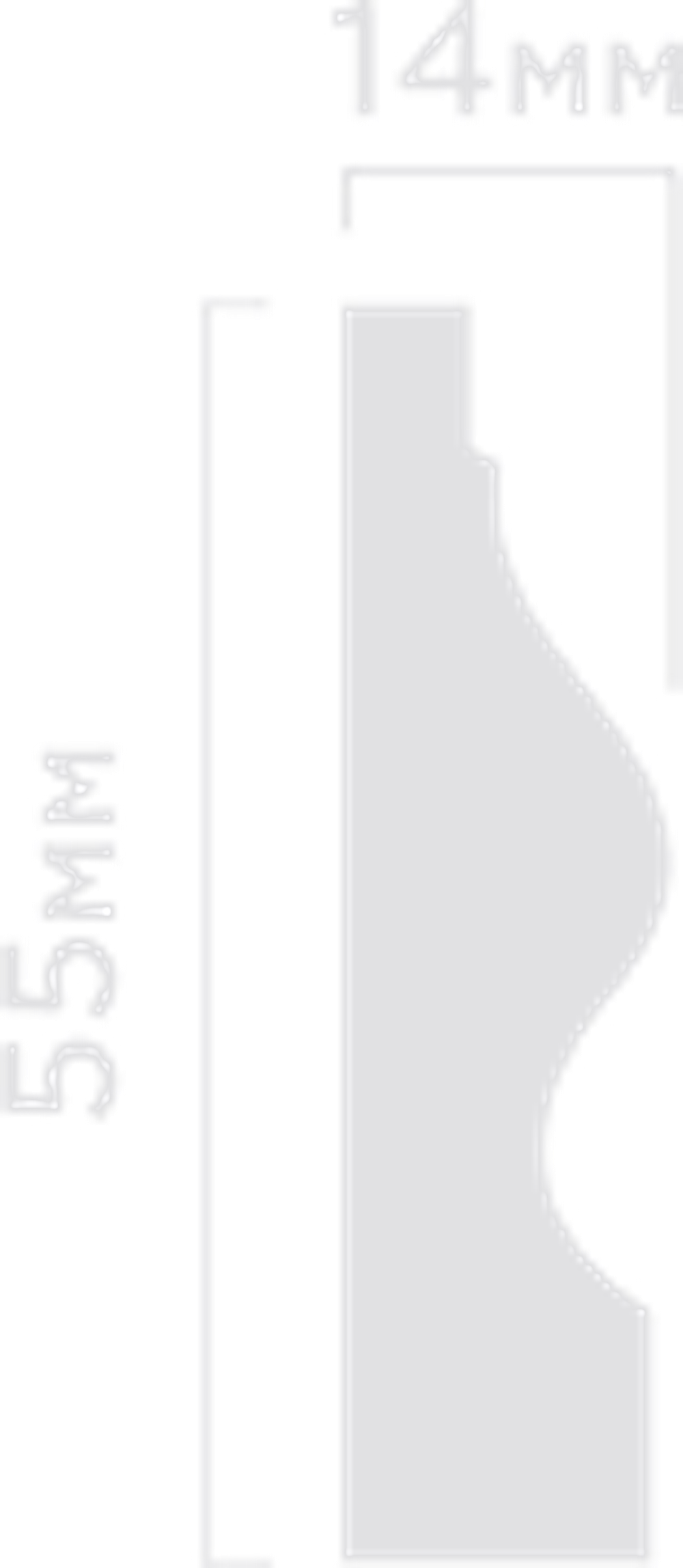 Плинтус HiWood, 55x14 мм