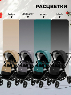 Прогулочная коляска Sweet Baby Stella 427299 Dark Grey