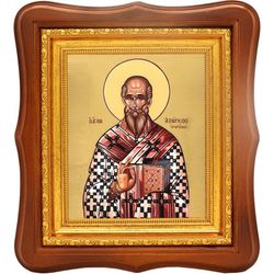 Аверкий Иерапольский, равноапостольный епископ. Икона на холсте.