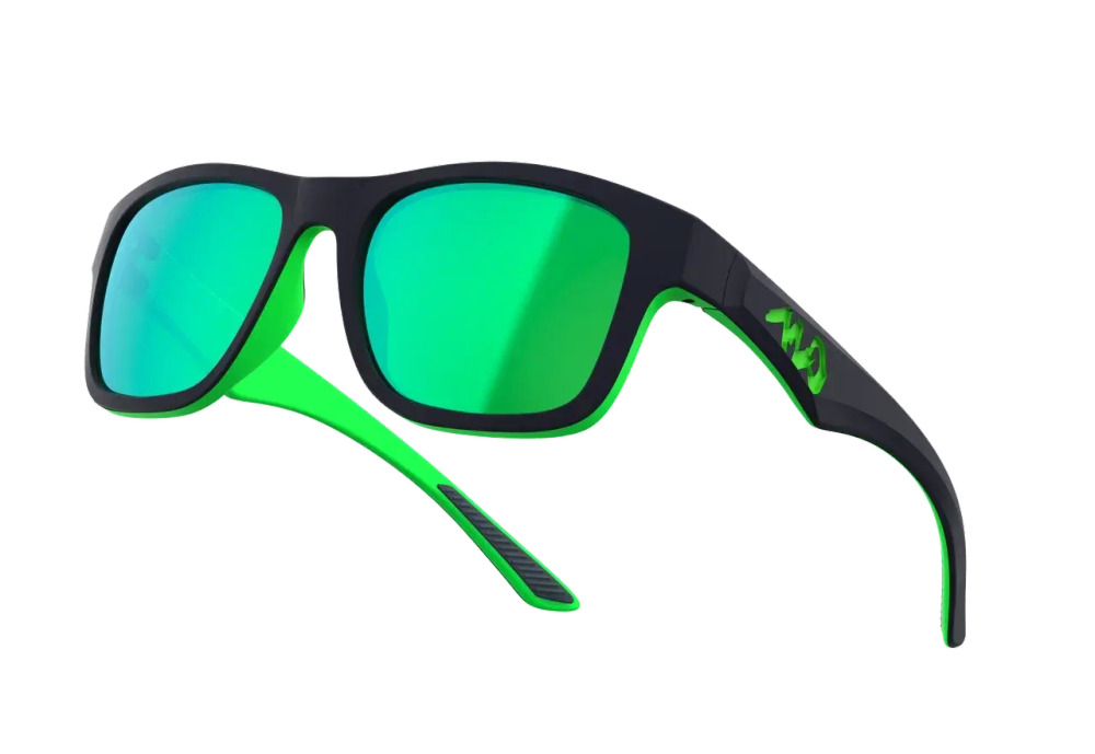 Спортивные очки 720armour Fabio / Glossy Black / Neon Green / Green Ti Lens