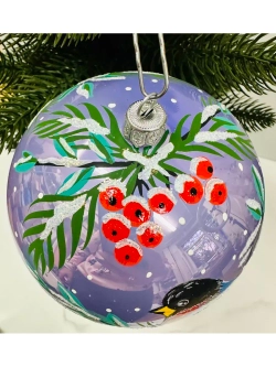 Елочный шар из стекла 115мм С1097