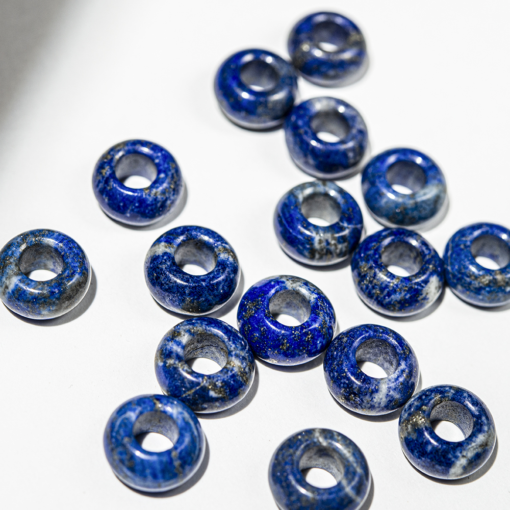 Каменный бублик, 14мм, натуральный лазурит