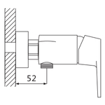 Смеситель для душа Oute T204 T20404