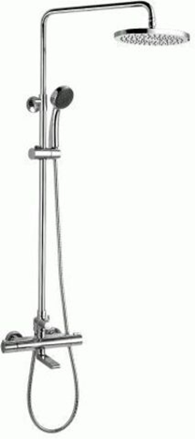 душевая система LEMARK Yeti термостат, "Тропический дождь" с поворот. изливом LM7862C