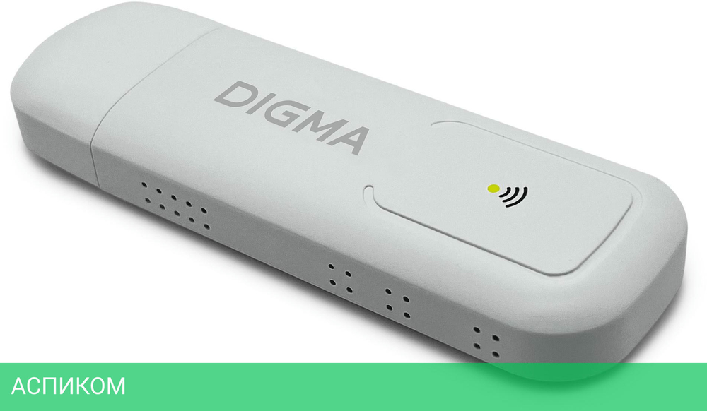 USB-модем 4G Digma Dongle белый (DW1960)