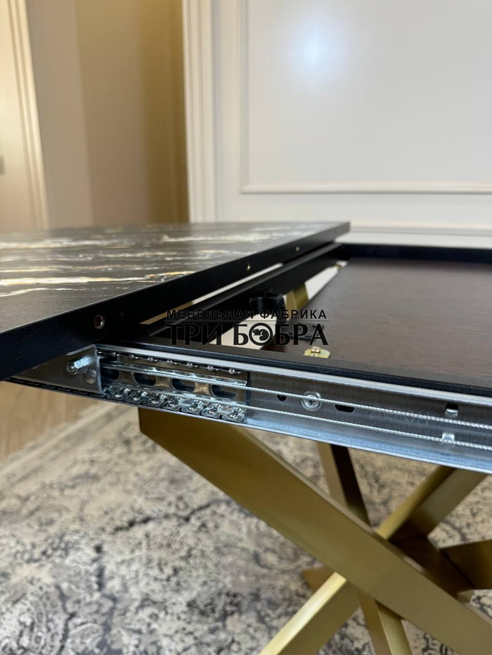 Стол круглый раздвижной "Лофт", луанда