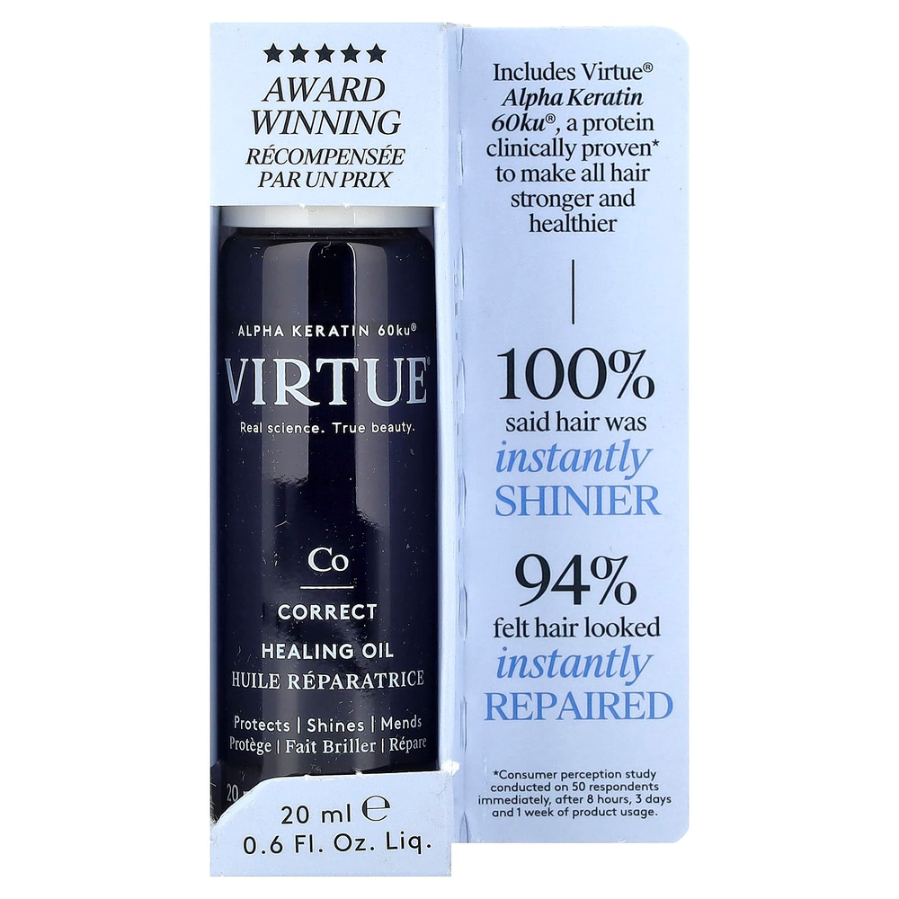 Virtue Labs, Correct, заживляющее масло, 20 мл (0,6 жидк. унции)