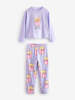 Пижама для девочки Next Q96-935, 3 шт., Серый, Голубой, Сиреневый