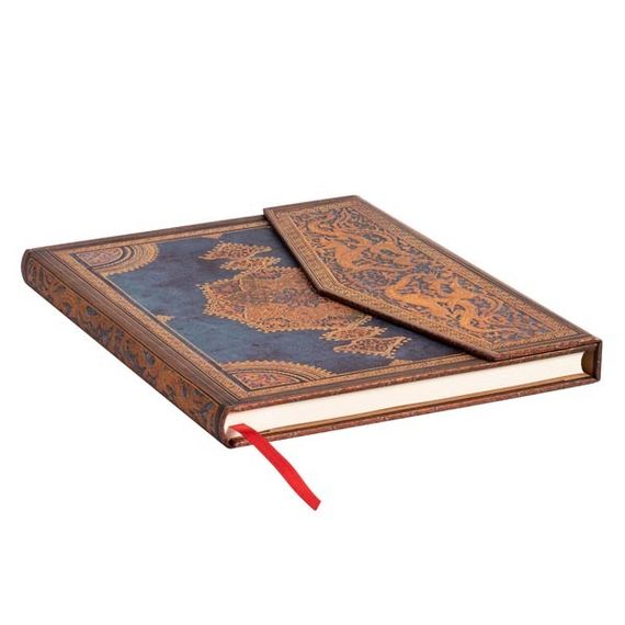 Paperblanks notebook Safavid Binding Art / Safavid Indigo Midi size Unlined