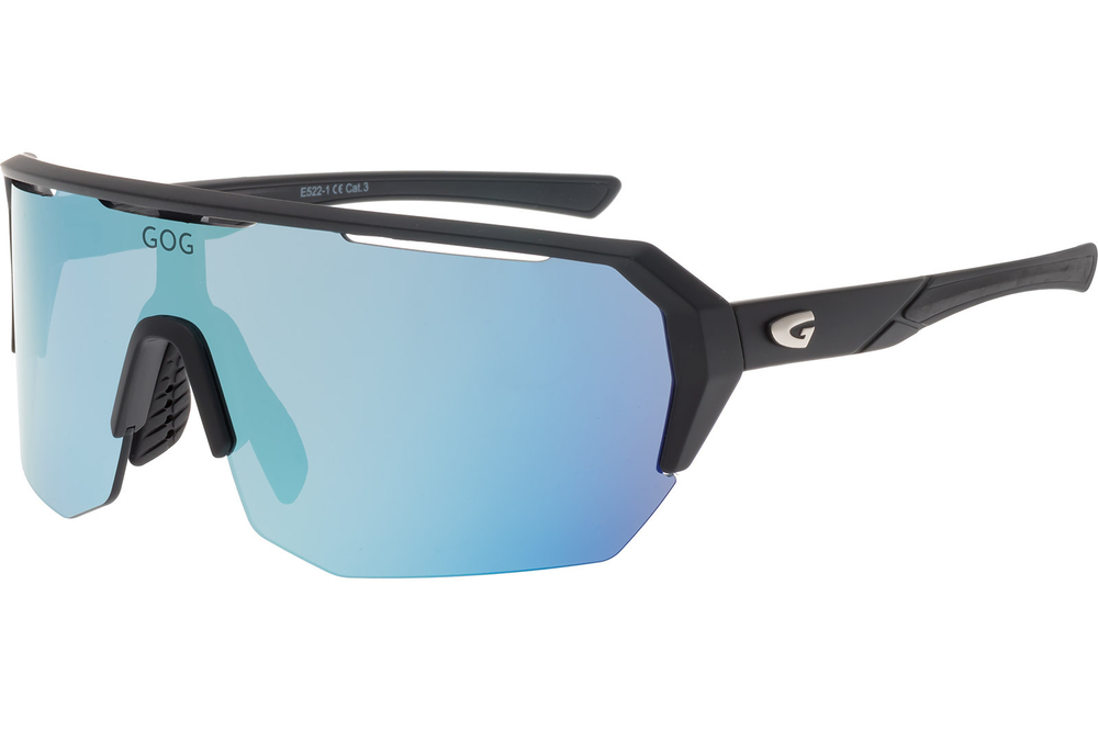 Спортивные очки GOG Bragi / Matt Black / White-Blue Lens