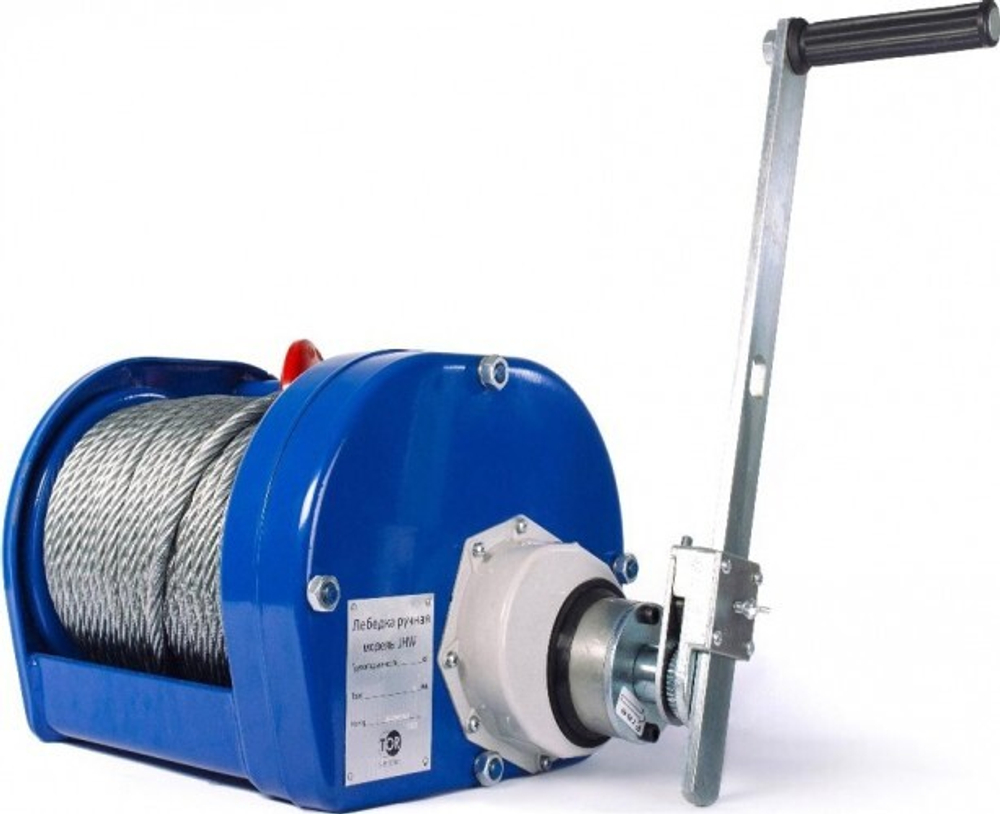 Лебедка барабанная TOR ЛТ-3 (JHW) г/п 3,0 т, длина троса 40 м, 11331 11331
