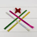 Бант Бабочка 1,6 х 34см Набор 5 шт голография (Микс)