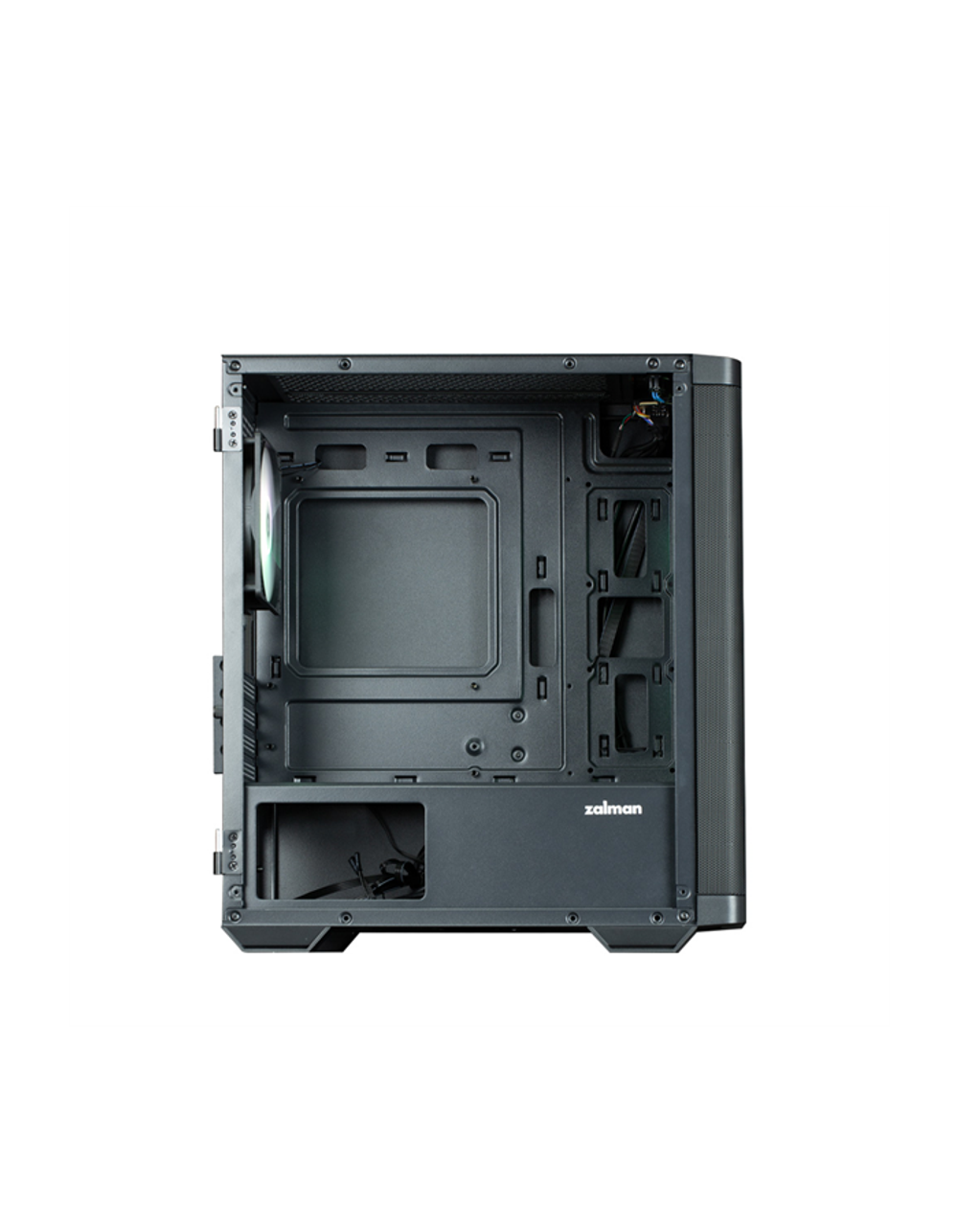 Корпус ZALMAN M4, MATX, BLACK, WINDOW, 1xCombo (3.5'' or 2.5''), 1x3.5", 2x2.5", 1xUSB2.0, 2xUSB3.0, FRONT 3x120mm ARGB, REAR 1x120mm ARGB