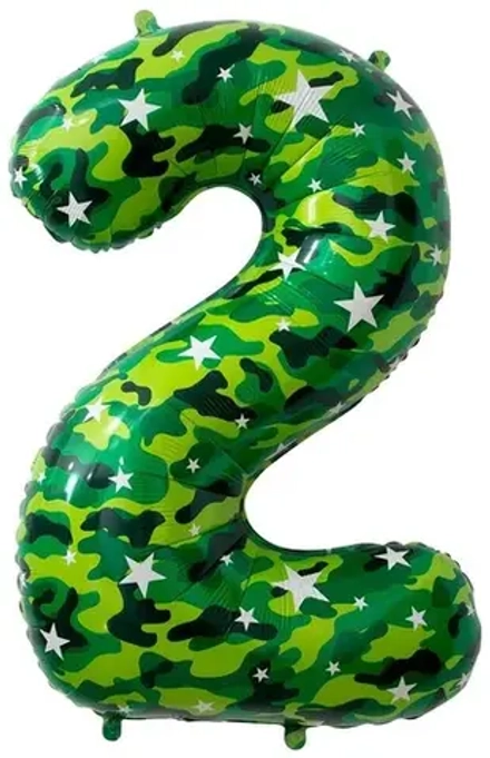 Цифра 2 Камуфляж (34''/86 см)