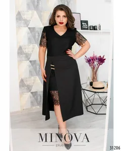 Платье 347-черный Minova