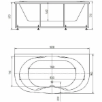 Ванна Aquatek Мелисса 180х95 MEL180-0000031 белая