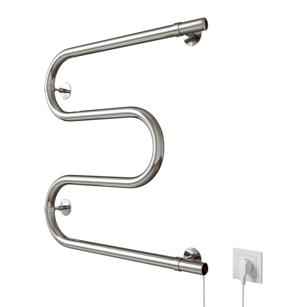 Полотенцесушитель MIXLINE SIMPLE M 50x60 (кнопочный выкл, 184 Вт) ХРОМ