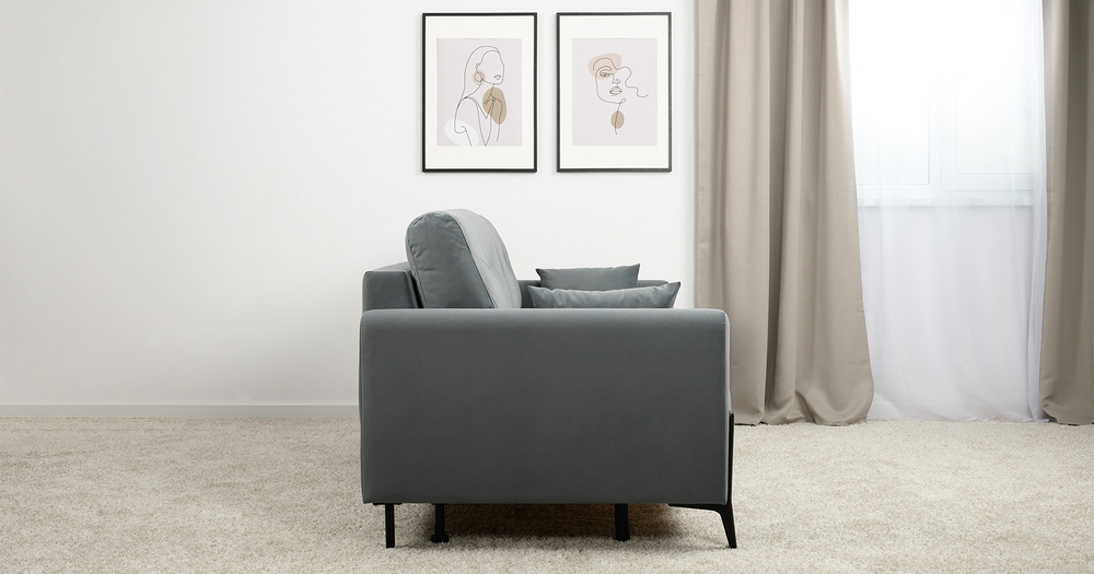 Барселона диван-кровать (СЕРО-ГОЛУБОЙ)