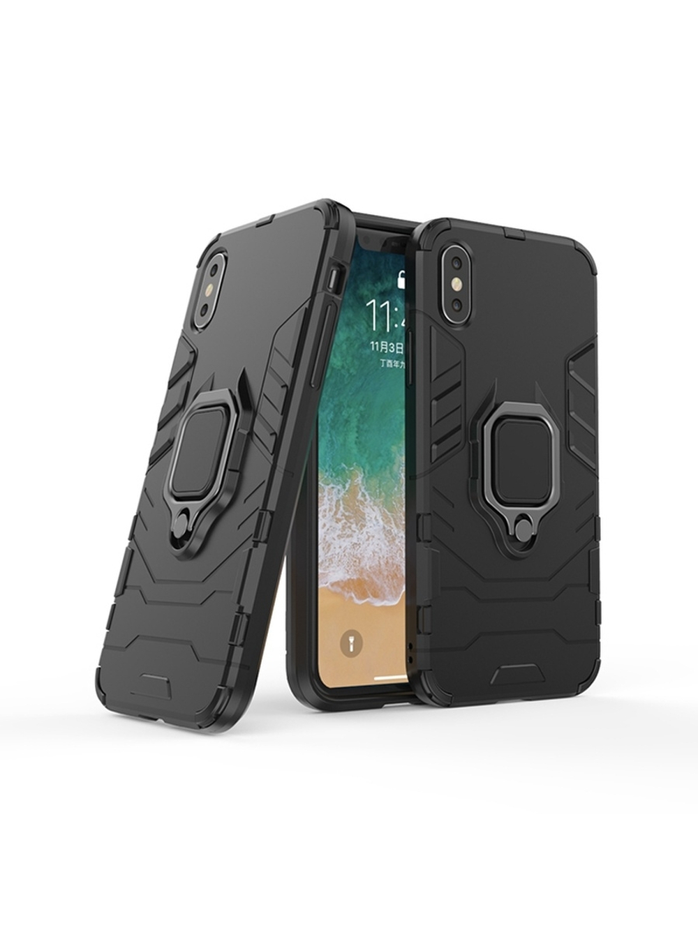 Противоударный чехол с кольцом Panther Case для iPhone X / XS