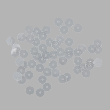 Пайетки плоские, 6 мм, упак./10 гр., 'Астра' (06 прозрачный)