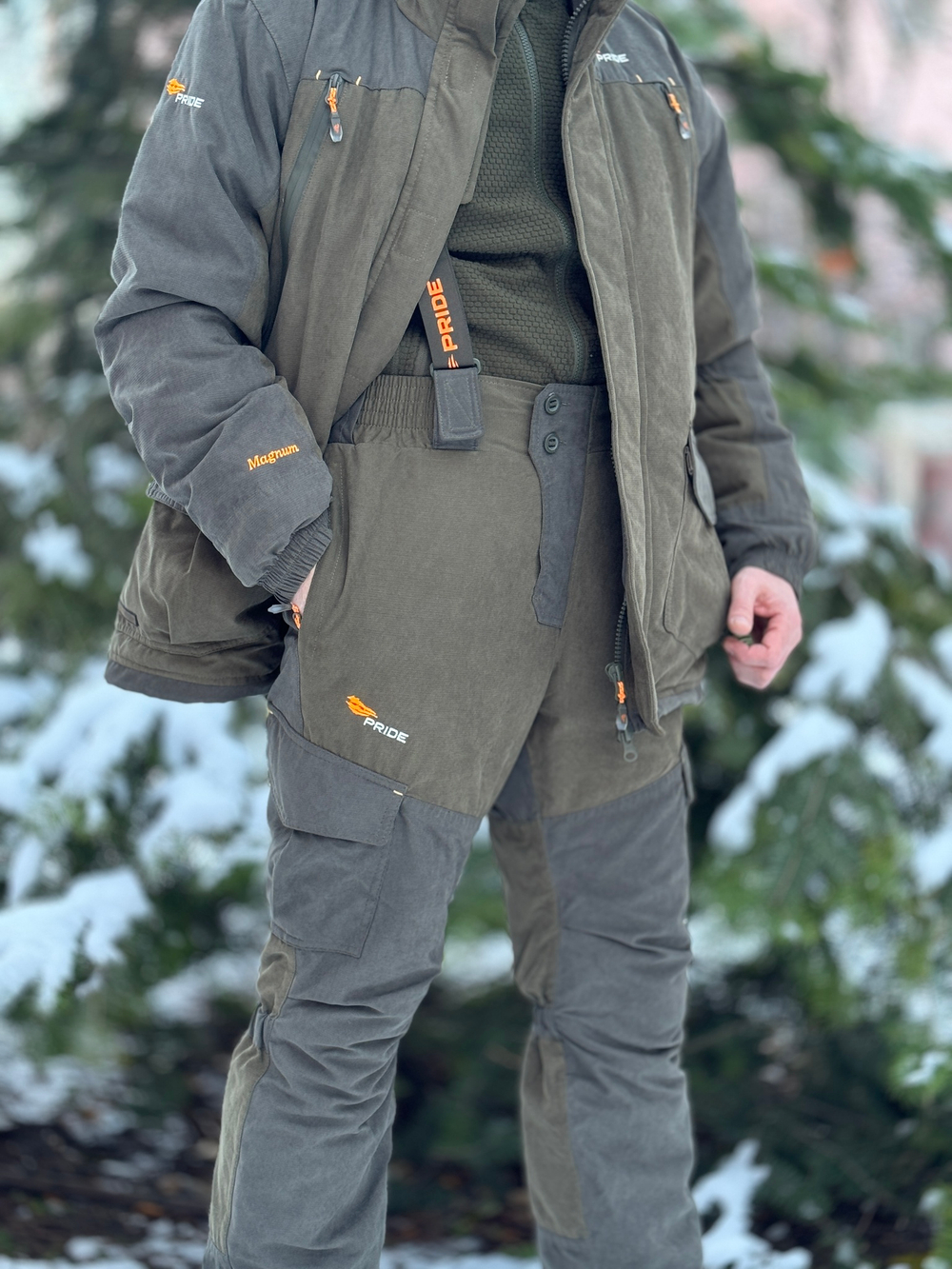 Костюм зимний PRIDE Магнум -15°C, утеплённый, ткань Исландия, хаки