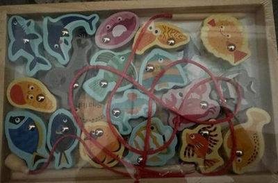 Развивающая игрушка деревянная Рыбалка прос, C-41900