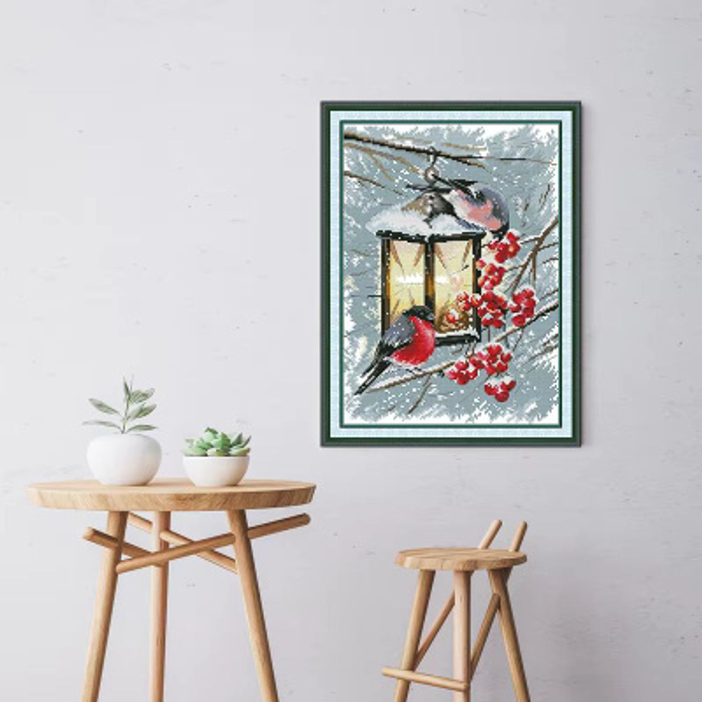 "Рождественский свет"-J727 вышивка