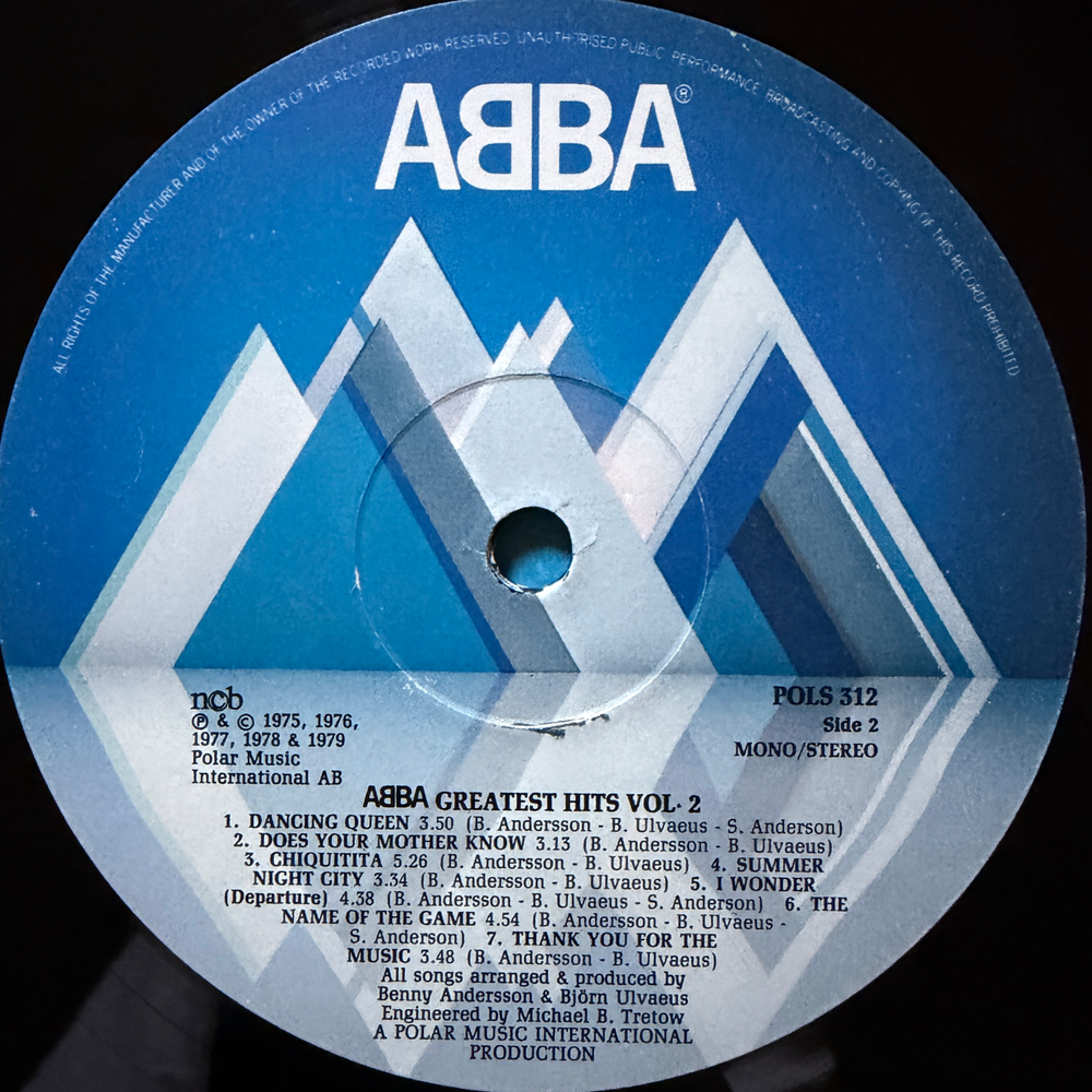 ABBA - Greatest Hits Vol. 2 (Швеция 1979г.)