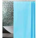 Штора для ванной комнаты ZALEL эконом 180*180 состав 100% PEVA c кольцами YE-0029A голубой