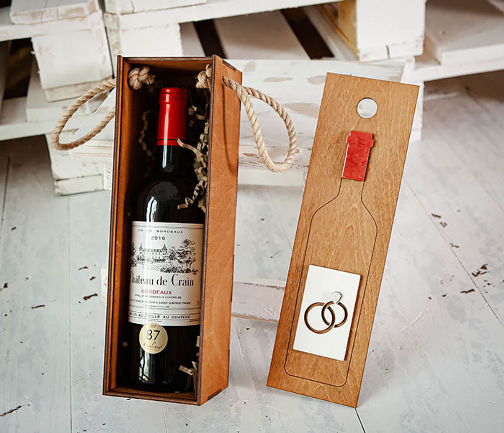 Коробка для вина. Деревянная коробка для вина. Деревянная коробка для бутылки. Коробка для винной церемонии.