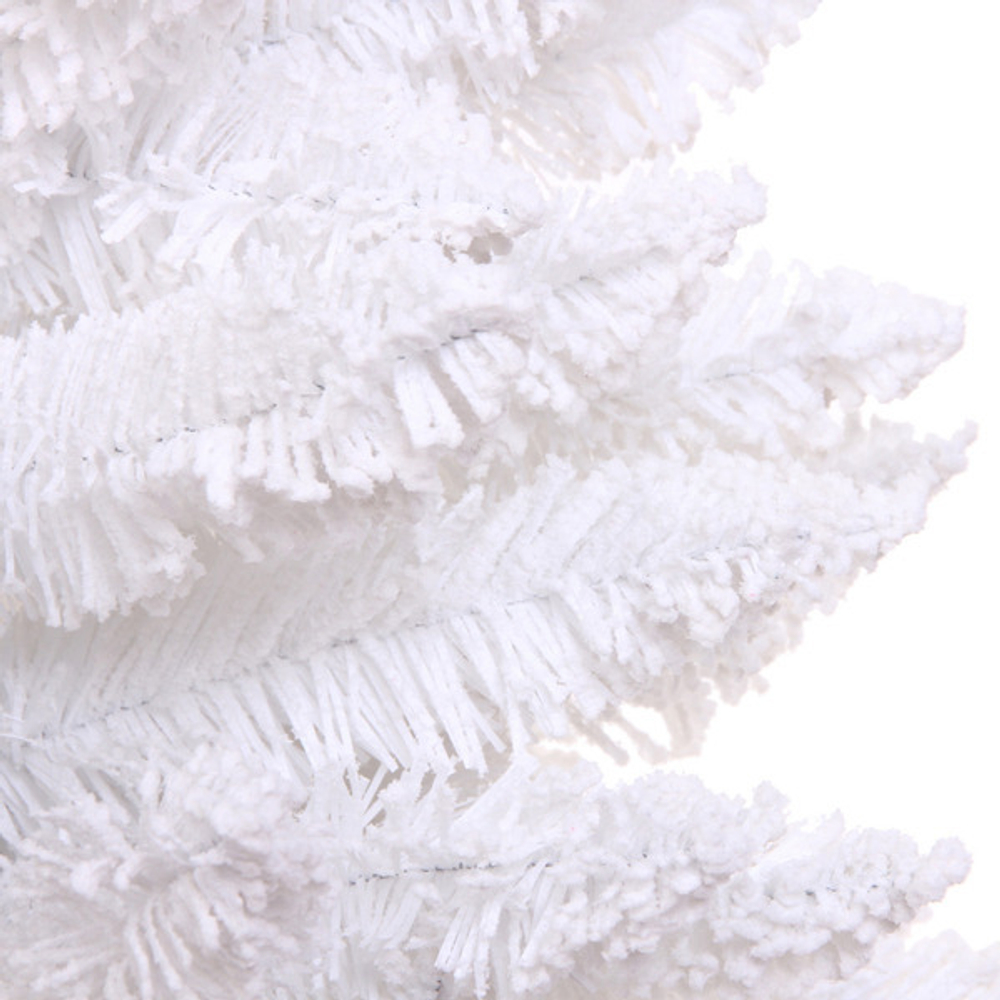 Ёлка «Звон вьюги» 180 см, ПВХ (786 веток), белый иней, Белый