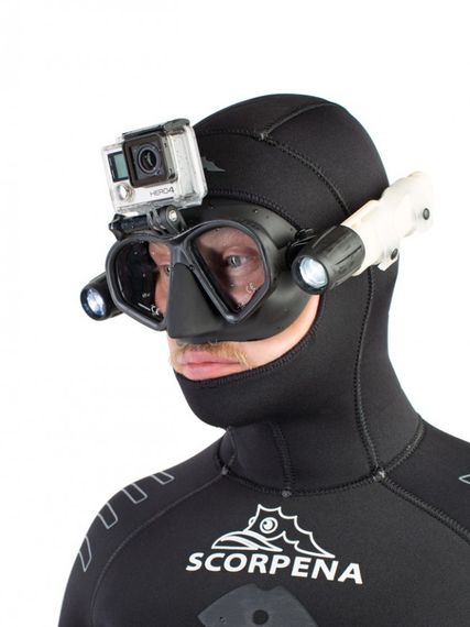 Маска Scorpena M с креплением для видеокамеры