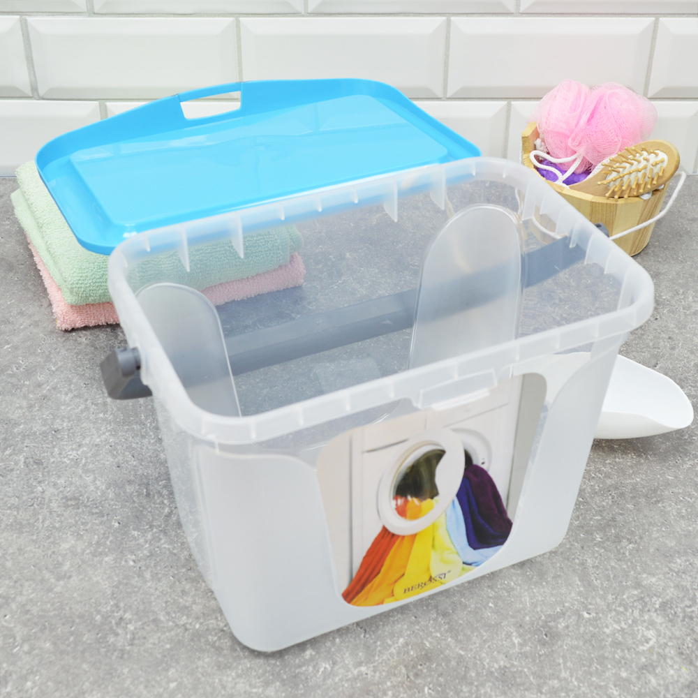 Емкость для стирального порошка 6л (голубая лагуна)