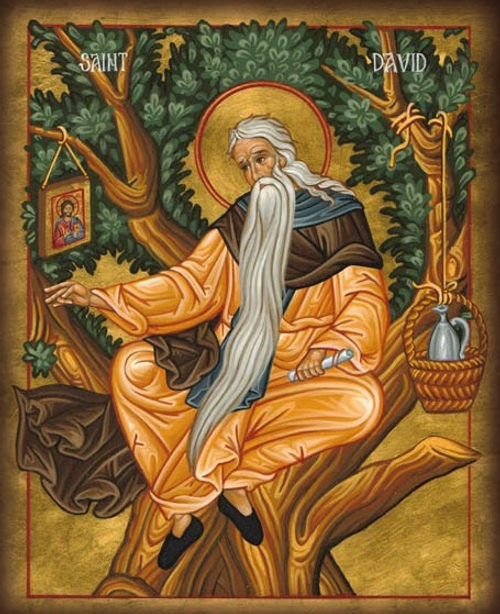 Икона на дереве " Давид Святой царь и пророк "