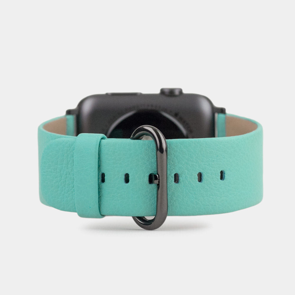 Ремешок кожаный для Apple Watch 42/44mm Classic цвета тиффани