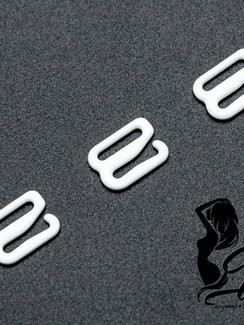 Крючок 11 мм, металл, белый, Греция