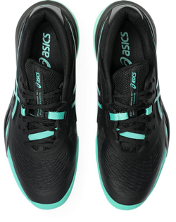 Мужские кроссовки теннисные Asics Gel-Resolution X Clay - black/aurora green