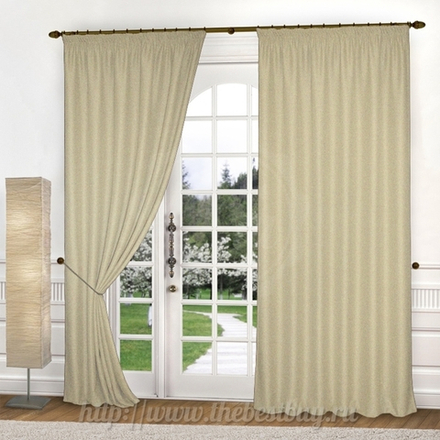 Шторы blackout: Гунни (арт. А30-503-4) - (200х270)х2 см. - кремовый